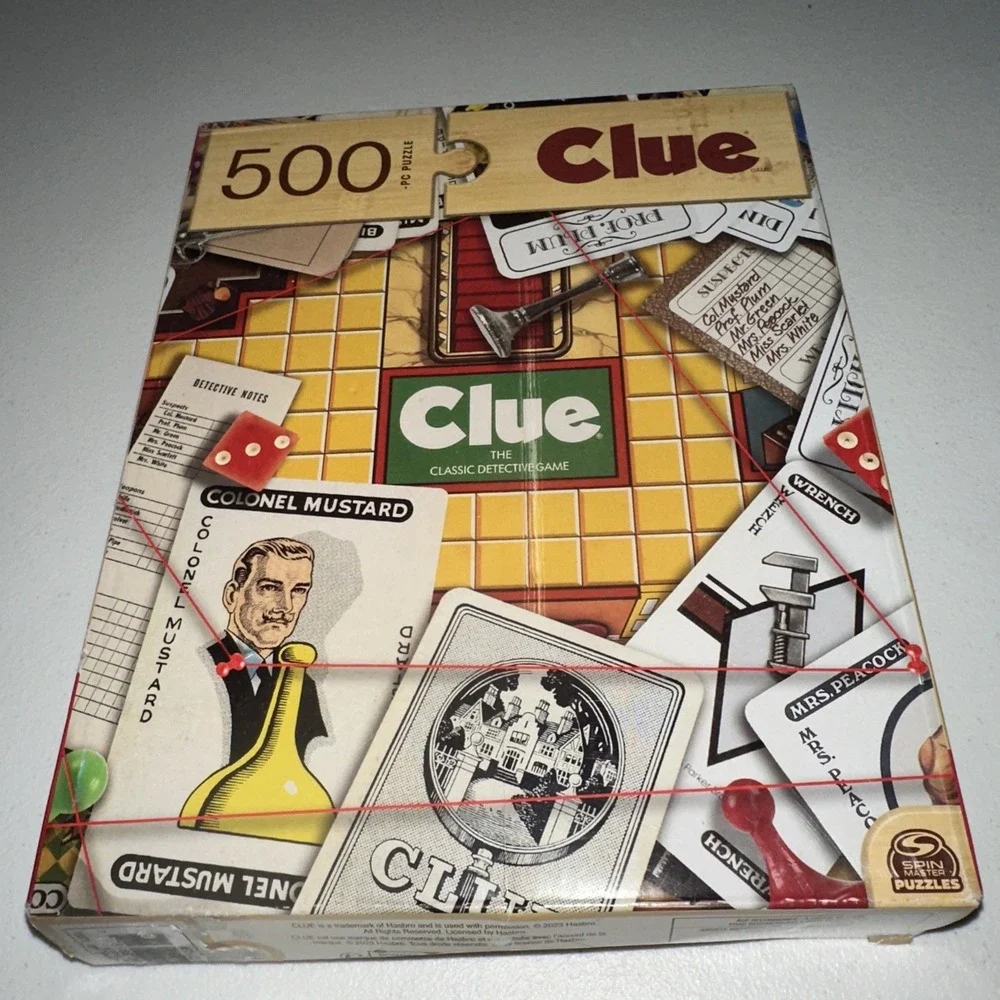 Spin Master Puzzles Clue 500 Piece Clue Board Puzzle
